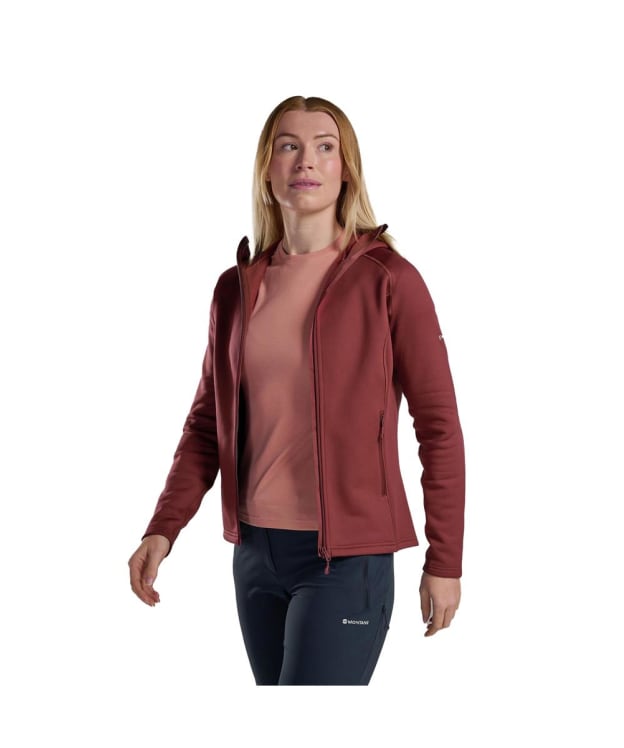 Women's Montane Fury Hooded Fleece Jacket - Sumac Plant