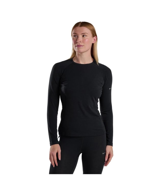Women's Montane Malli Long Sleeve Merino Baselayer T-Shirt - Black