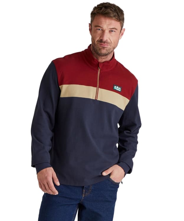 Ridgeline Backslider Rugby Top - Navy Multi