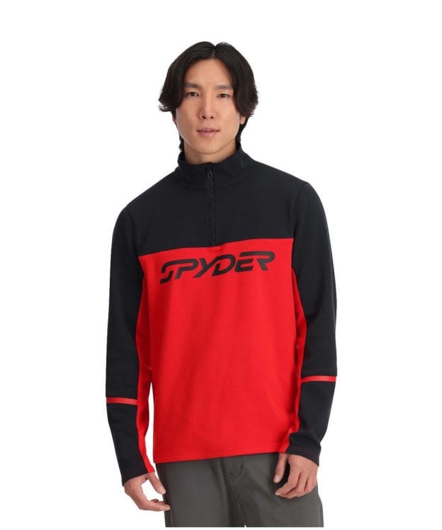 Men's Spyder Speed 1/2 Zip Fleece - Spyder Red