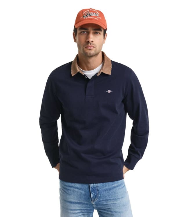 Men's GANT Cord Collar Heavy Rugger - Evening Blue