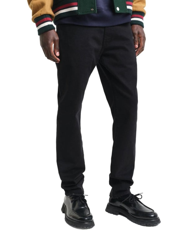Men's GANT Slim Fit Mid Rise Desert Jeans - Black
