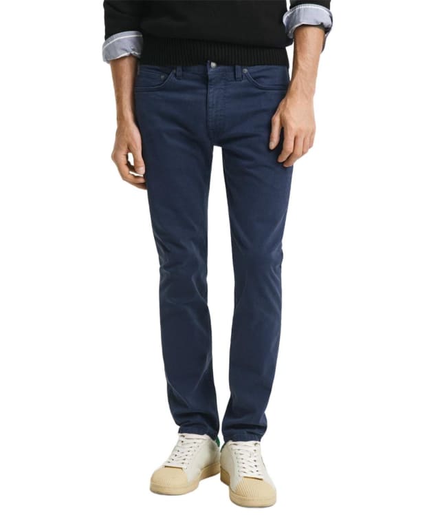 Men's GANT Slim Fit Mid Rise Desert Jeans - Marine