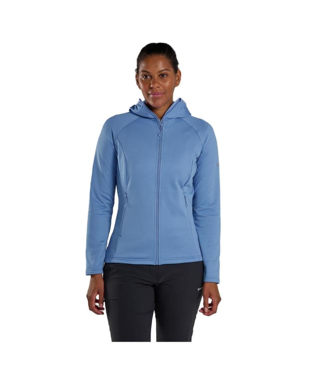 Women's Montane Protium Hooded Fleece Jacket - Cornflower