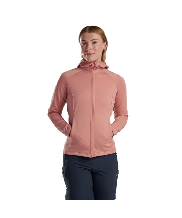 Women's Montane Protium Hooded Fleece Jacket - Pink / Clay