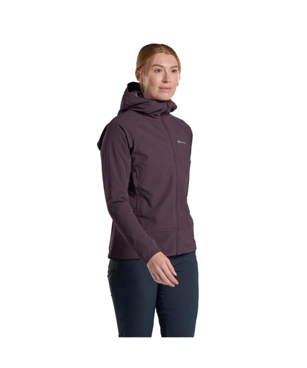Women's Montane Tenacity Hooded Softshell Jacket - Mulberry