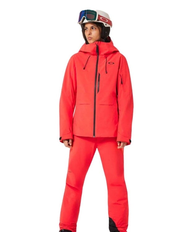 Women's Oakley Canopy Insulated Snow Jacket - Hibiscus Red