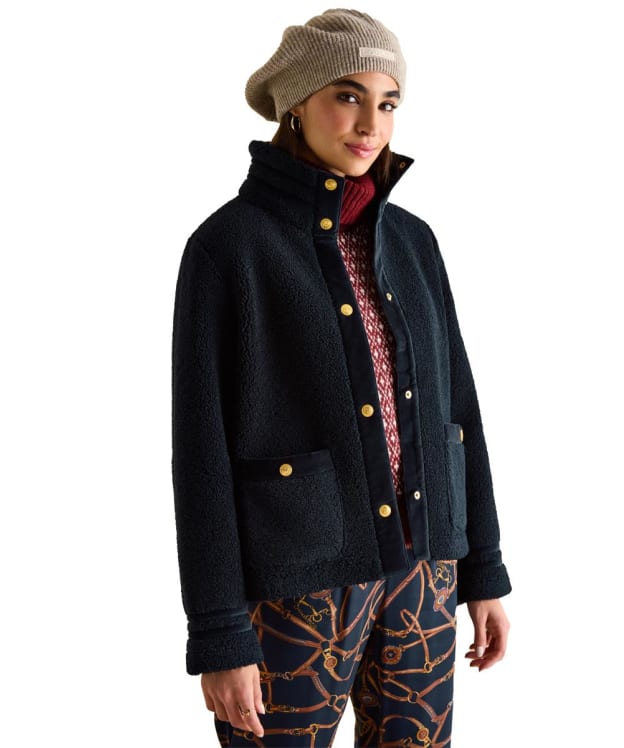 Women's Joules Fleur Fleece Jacket - Navy