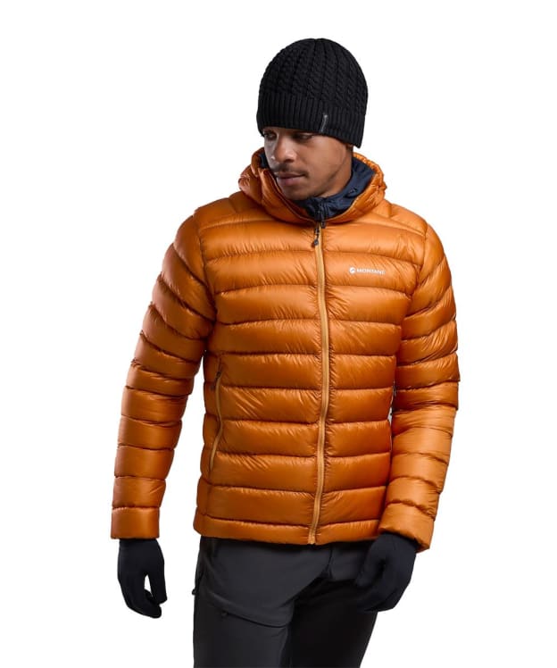 Men's Montane Alpine 850 Lite Hooded Down Jacket - Flame Orange