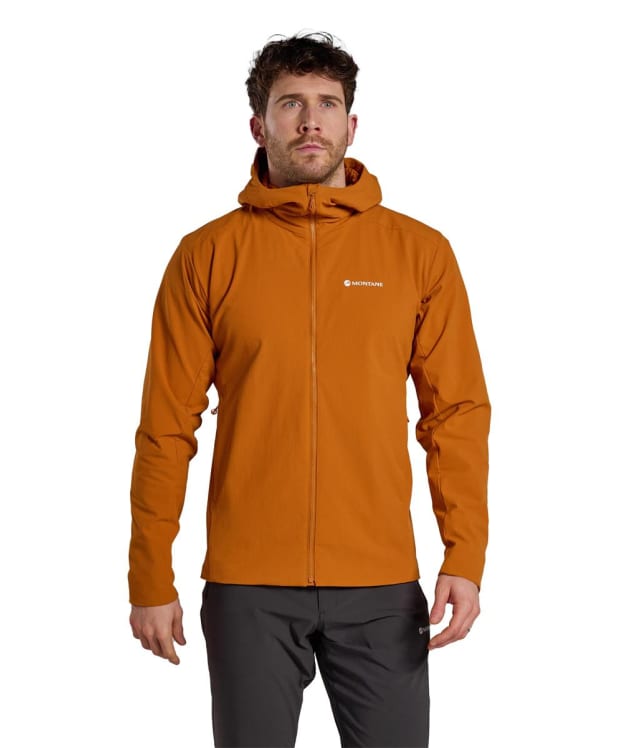 Men's Montane Khamsin Hooded Softshell Jacket - Amber