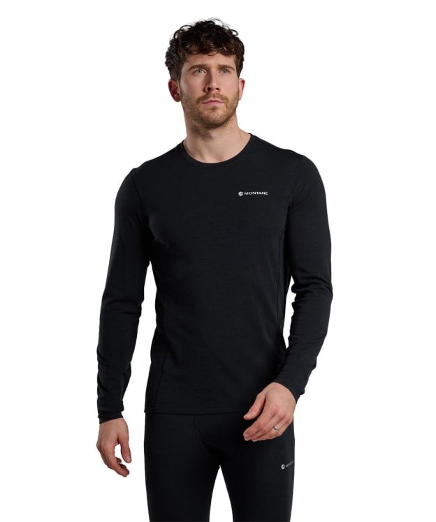 Men's Montane Malli Long Sleeve Base Layers T-Shirt - Black