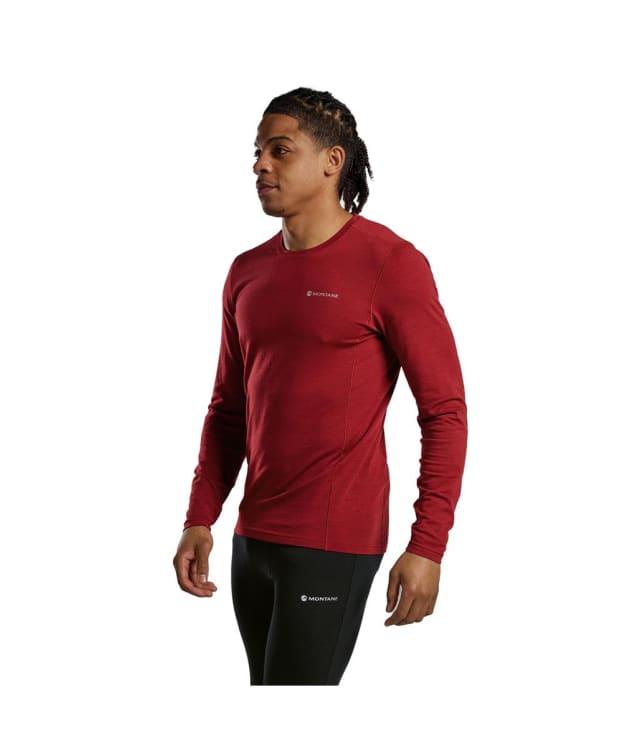 Men's Montane Malli Long Sleeve Base Layers T-Shirt - Dark Maple