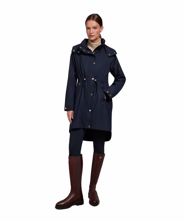 Women's Holland Cooper Chartwell Rain Parka - Ink Navy