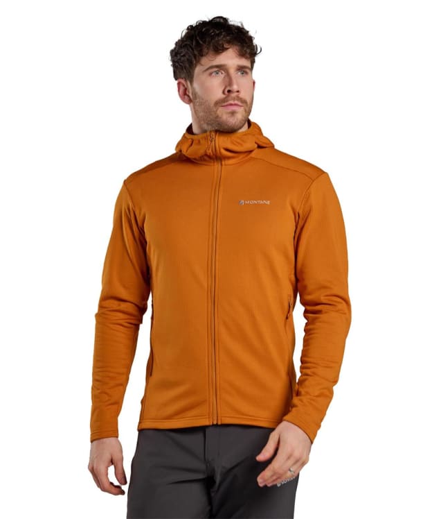 Men's Montane Protium Hooded Fleece Jacket - Amber