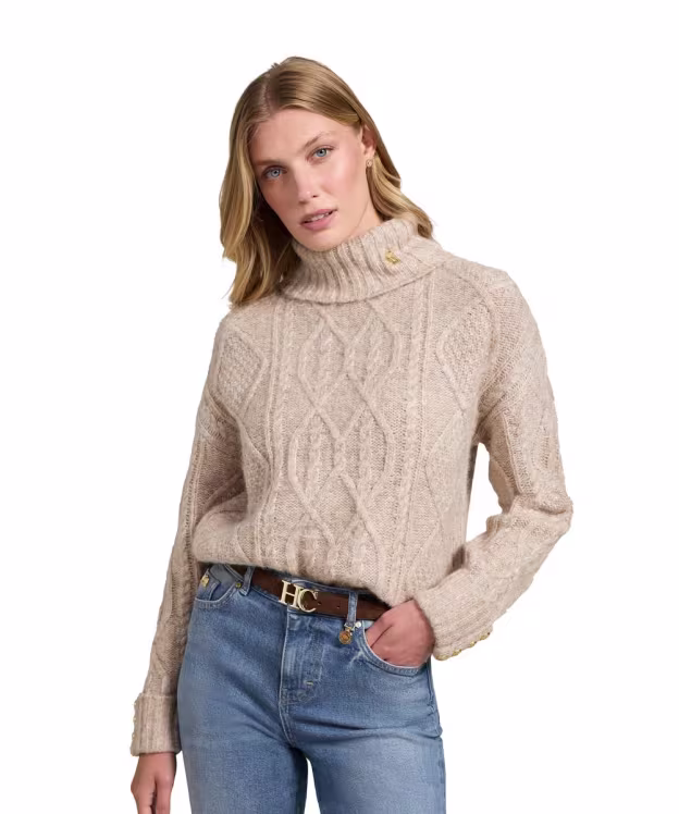 Women's Holland Cooper Noveli Roll Neck Knit - Taupe