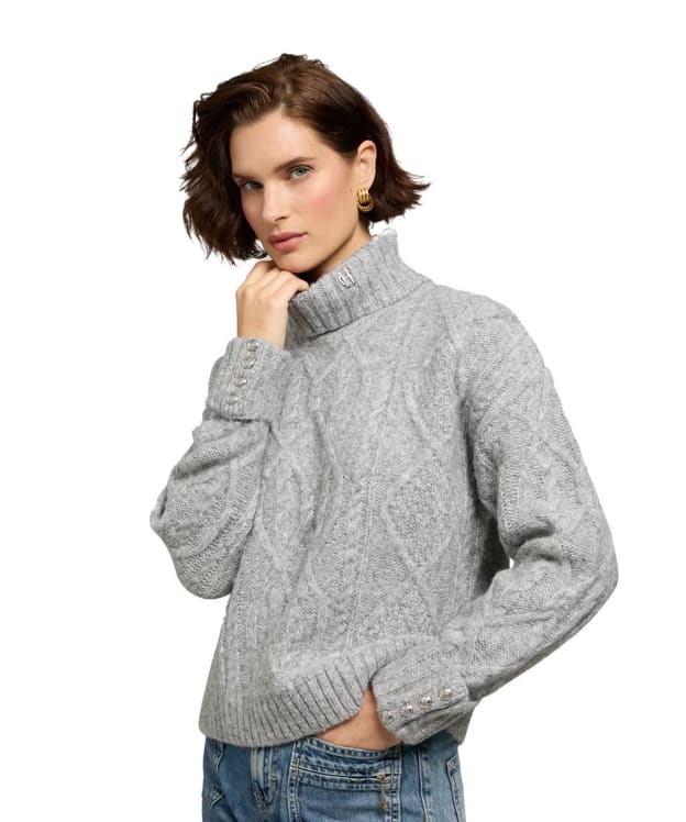 Women's Holland Cooper Noveli Roll Neck Knit - Light Grey