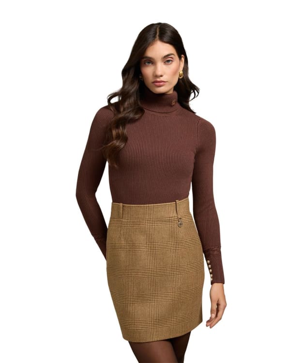 Women's Holland Cooper Regency Wool Pencil Skirt - Tawny