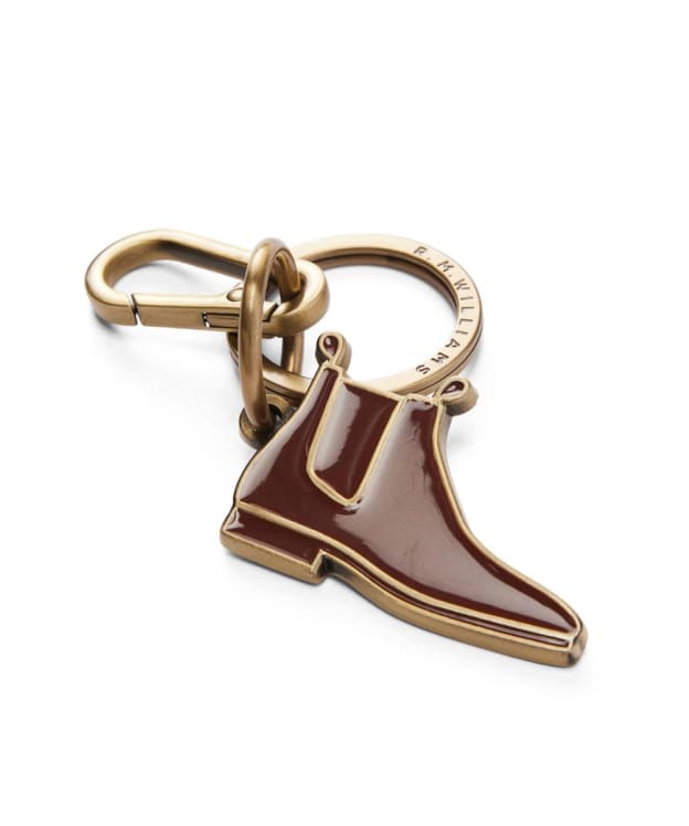 R.M. Williams Craftsman Boot Enamel Keyring - Chestnut