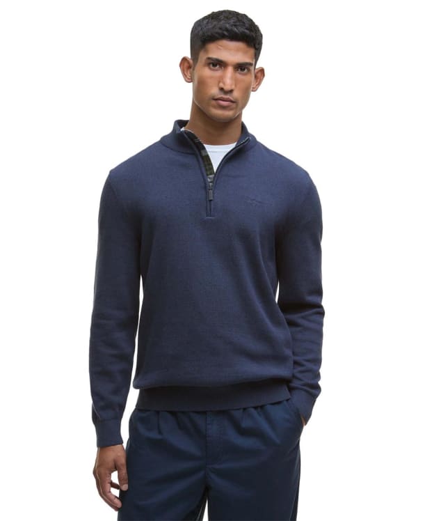 Men’s Barbour Avoch Half Zip Sweater - Navy Marl 2