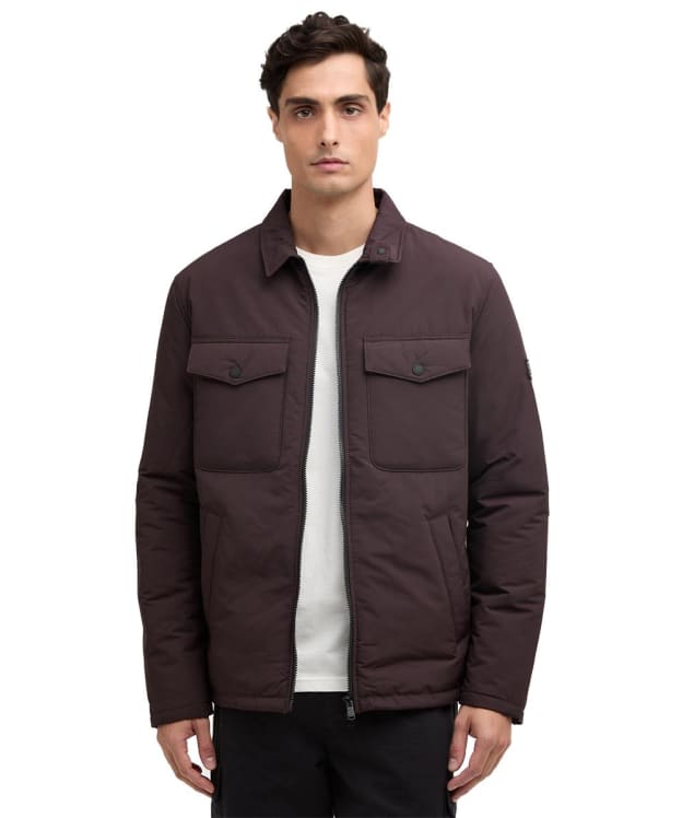 Men's Barbour International Distill Quilted Jacket - Java Red