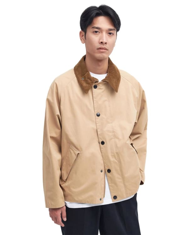 Men's Barbour Oversized Transporter Casual Jacket - Stone