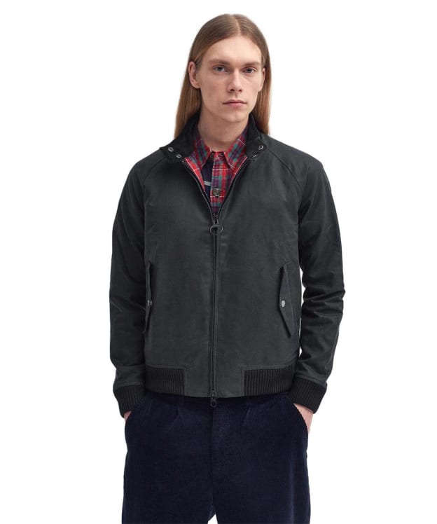 Men's Barbour x Baracuta Porton Waxed Jacket - Black