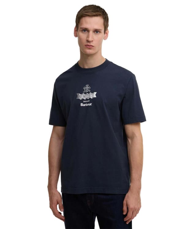 Men's Barbour X Baracuta Vinyl Oversized T-Shirt - Navy