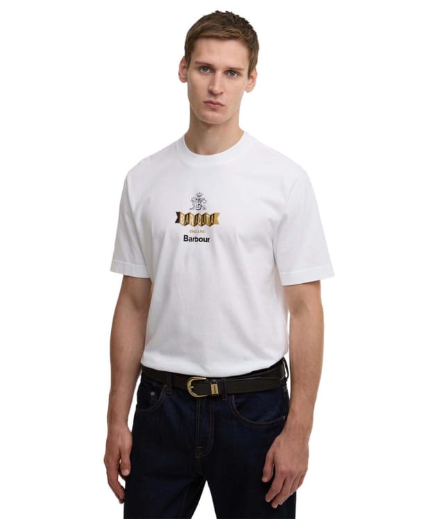 Men's Barbour X Baracuta Vinyl Oversized T-Shirt - White