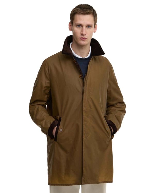 Men's Barbour X Baracuta Tyne Waxed Coat - Sandstone