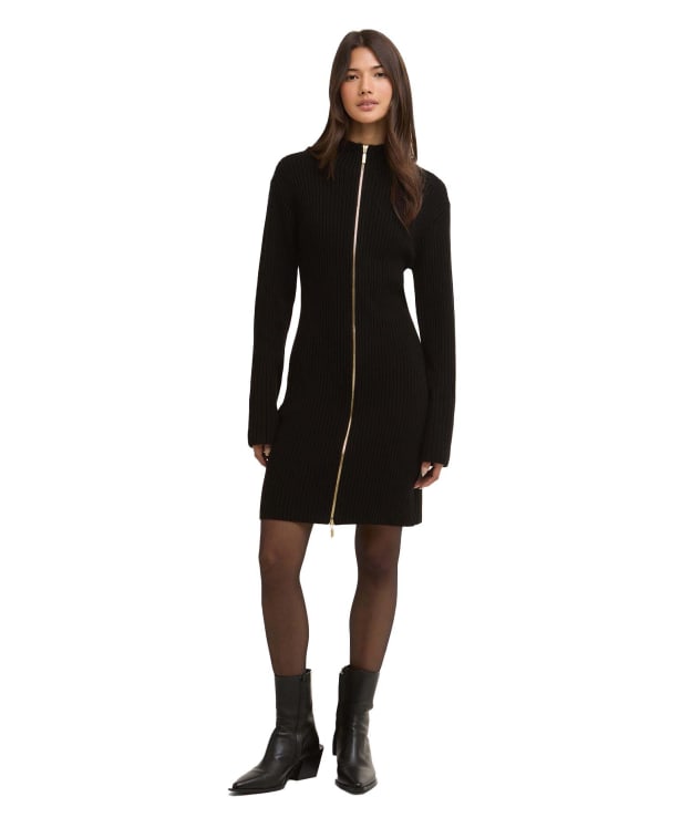 Women's Barbour International Reagan Knitted Mini Dress - Black