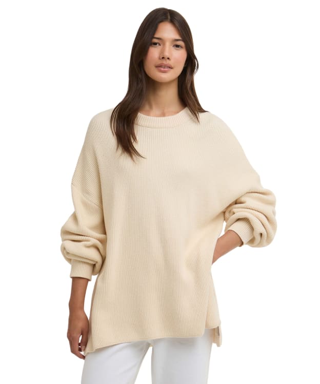 Women's Barbour International Tara Knitted Jumper - Bone White