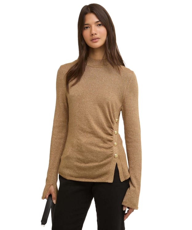 Women's Barbour International Monique Knitted Jumper - Antique Bronze