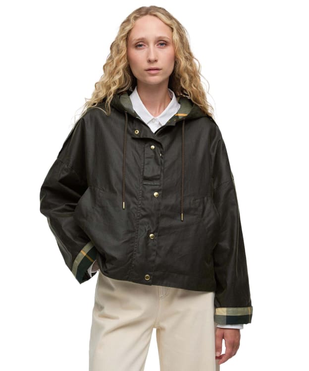 Women's Barbour Ryedale Waxed Jacket - Archive Olive / Ancient