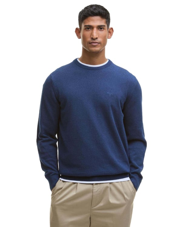 Men's Barbour Pima Cotton Crew Neck Sweater - Inky Marl