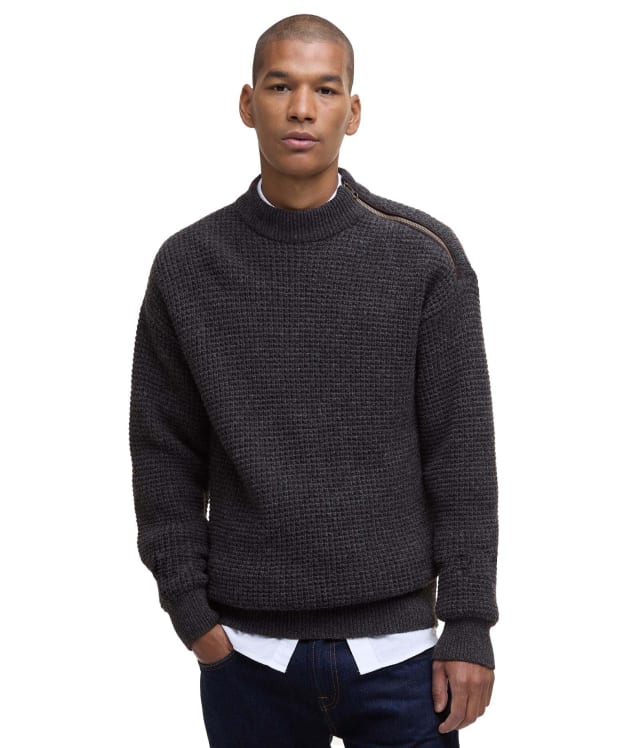 Men's Barbour Gearstone Textured Knit - Charcoal Marl