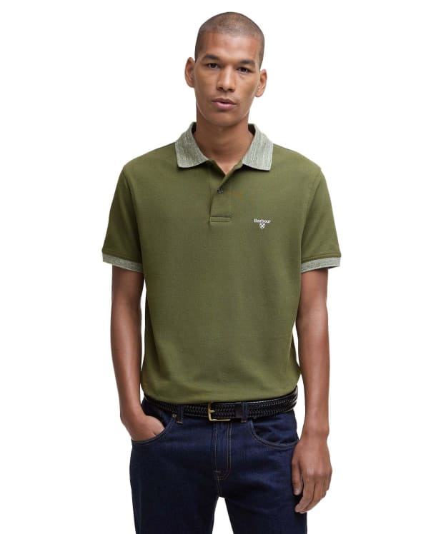 Men's Barbour Marlton Tailored Fit Polo Shirt - Wintermoss
