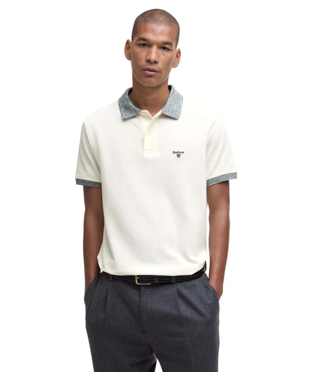 Men's Barbour Marlton Tailored Fit Polo Shirt - Whisper White