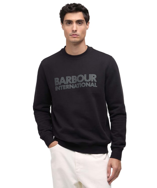 Men's Barbour International Essential Graphic Crew Sweatshirt - Black