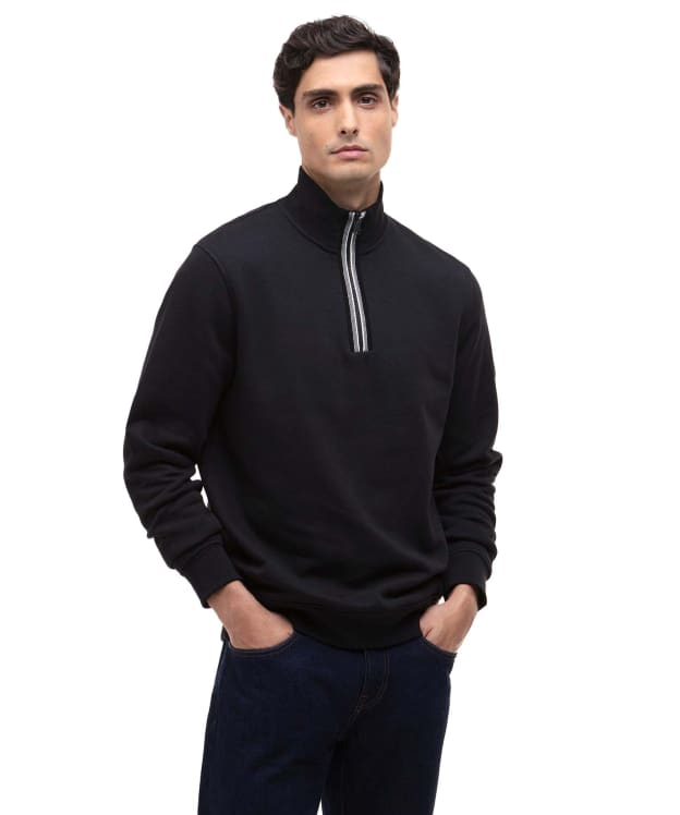 Men's Barbour International Rufforth Half Zip Sweatshirt - Black