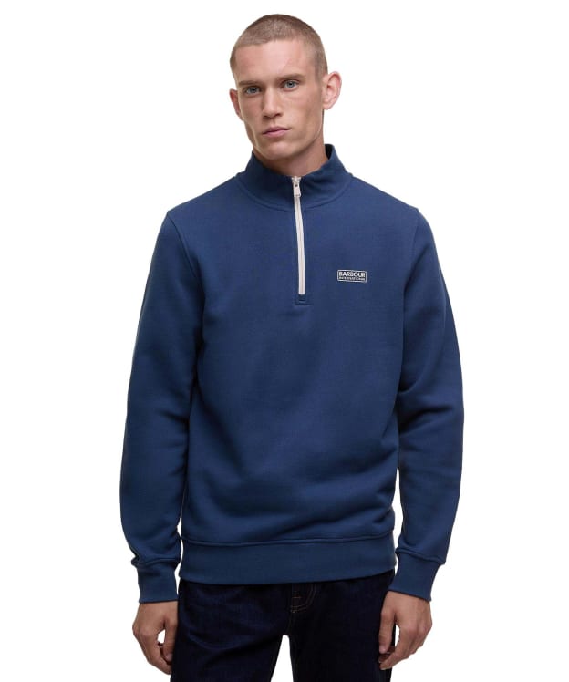 Men's Barbour International Clipper Funnel Neck Sweatshirt - Insignia Blue