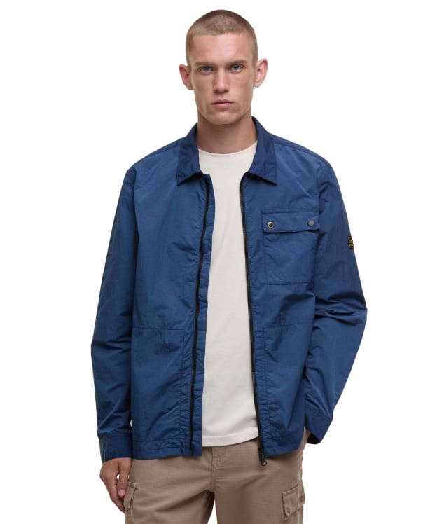 Men's Barbour International Inline Overshirt - Insignia Blue