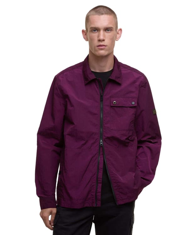 Men's Barbour International Inline Overshirt - Potent Merlot