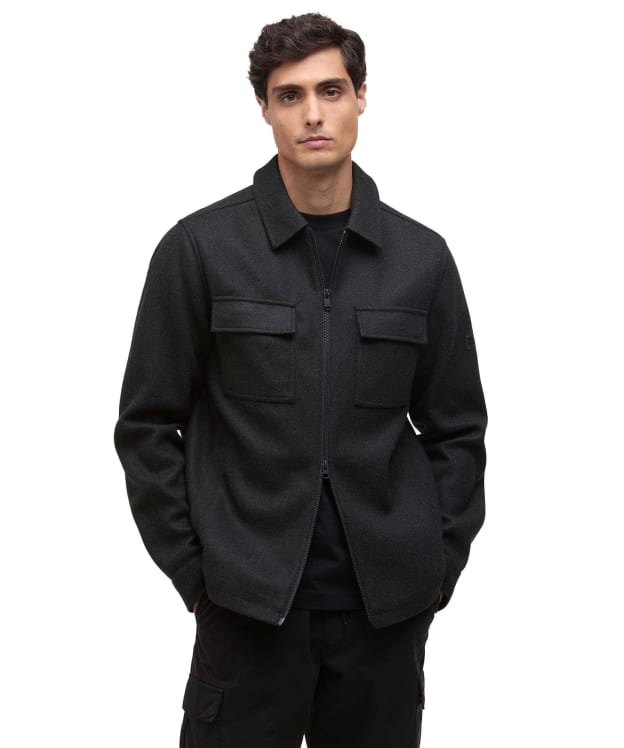 Men's Barbour International Walken Overshirt - Charcoal