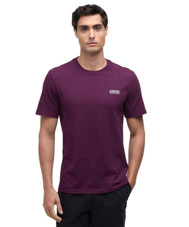 Men's Barbour International Small Logo Tee - Potent Merlot