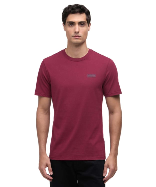 Men's Barbour International Small Logo Tee - Antique Red