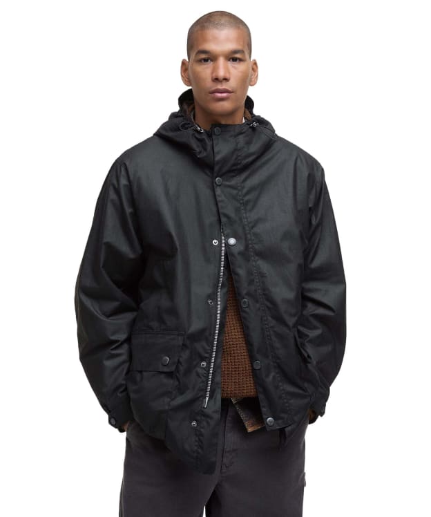 Men's Barbour Tide Waxed Jacket - Black