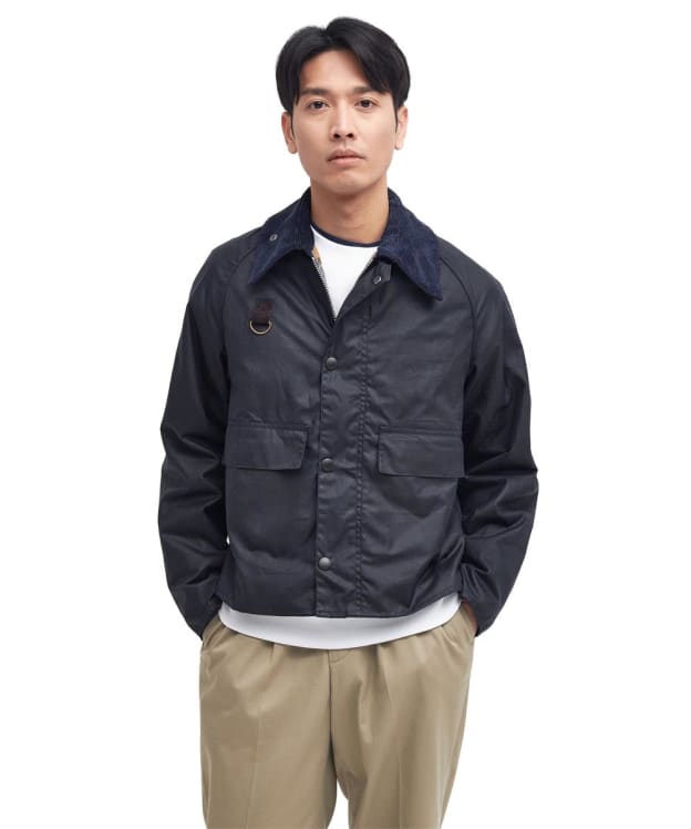 Men's Barbour Spey Wax Jacket - Navy