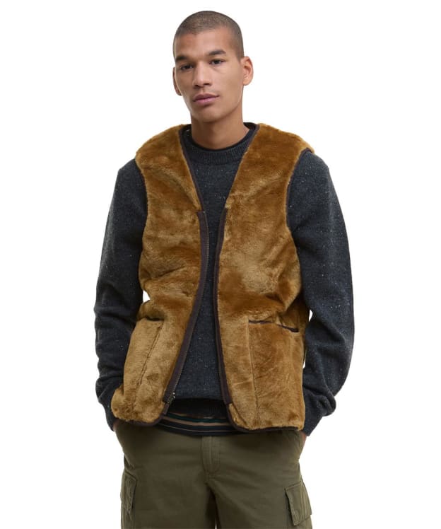 Men's Barbour Faux Fur Jacket Liner - Light Brown