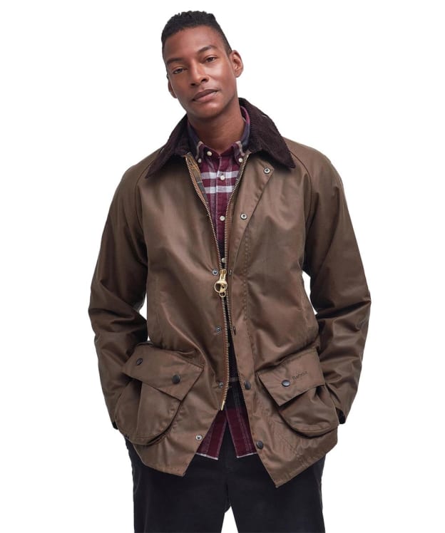 Men's Barbour Beaufort Waxed Jacket - Bark