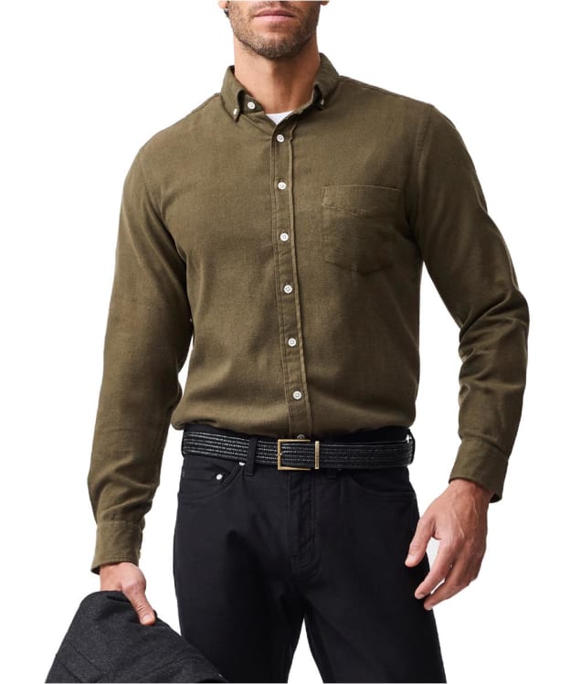 Men's Rodd & Gunn Barrhill Brushed Twill Shirt - Khaki